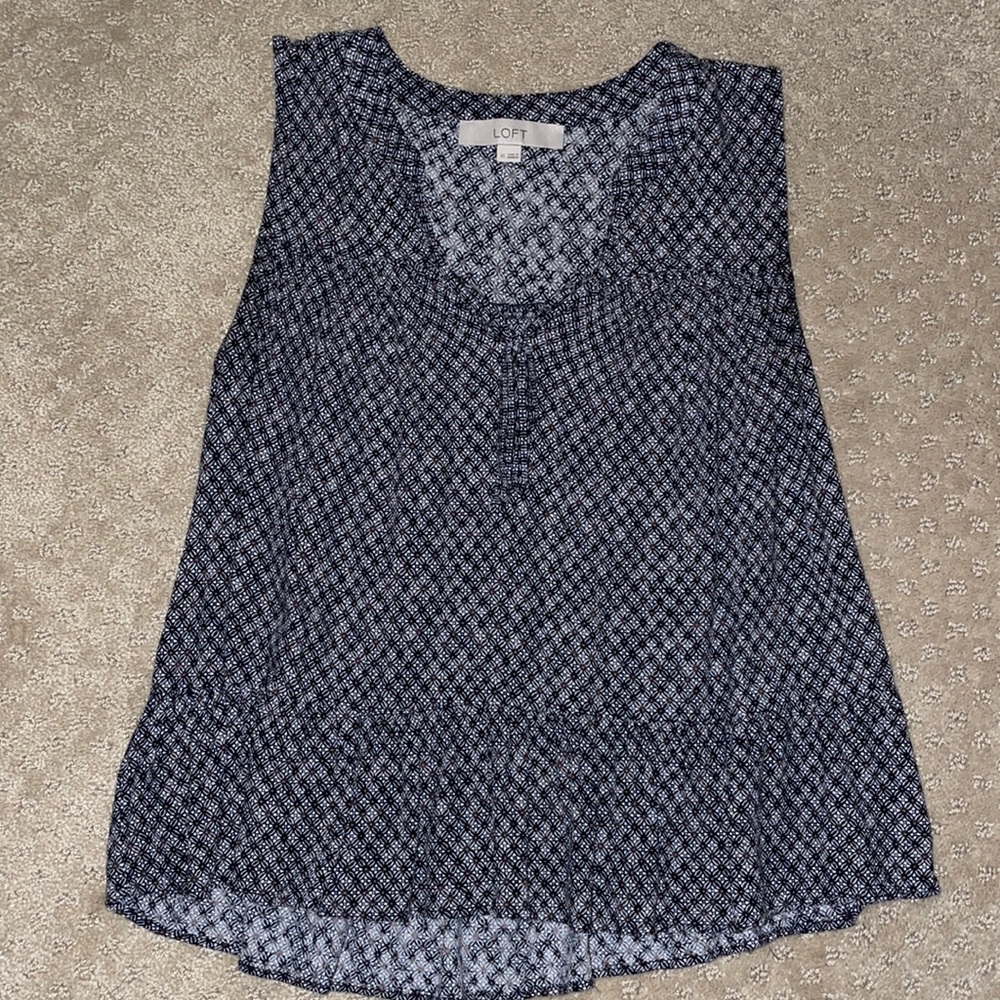 Loft Blouse, no sleeve, xs